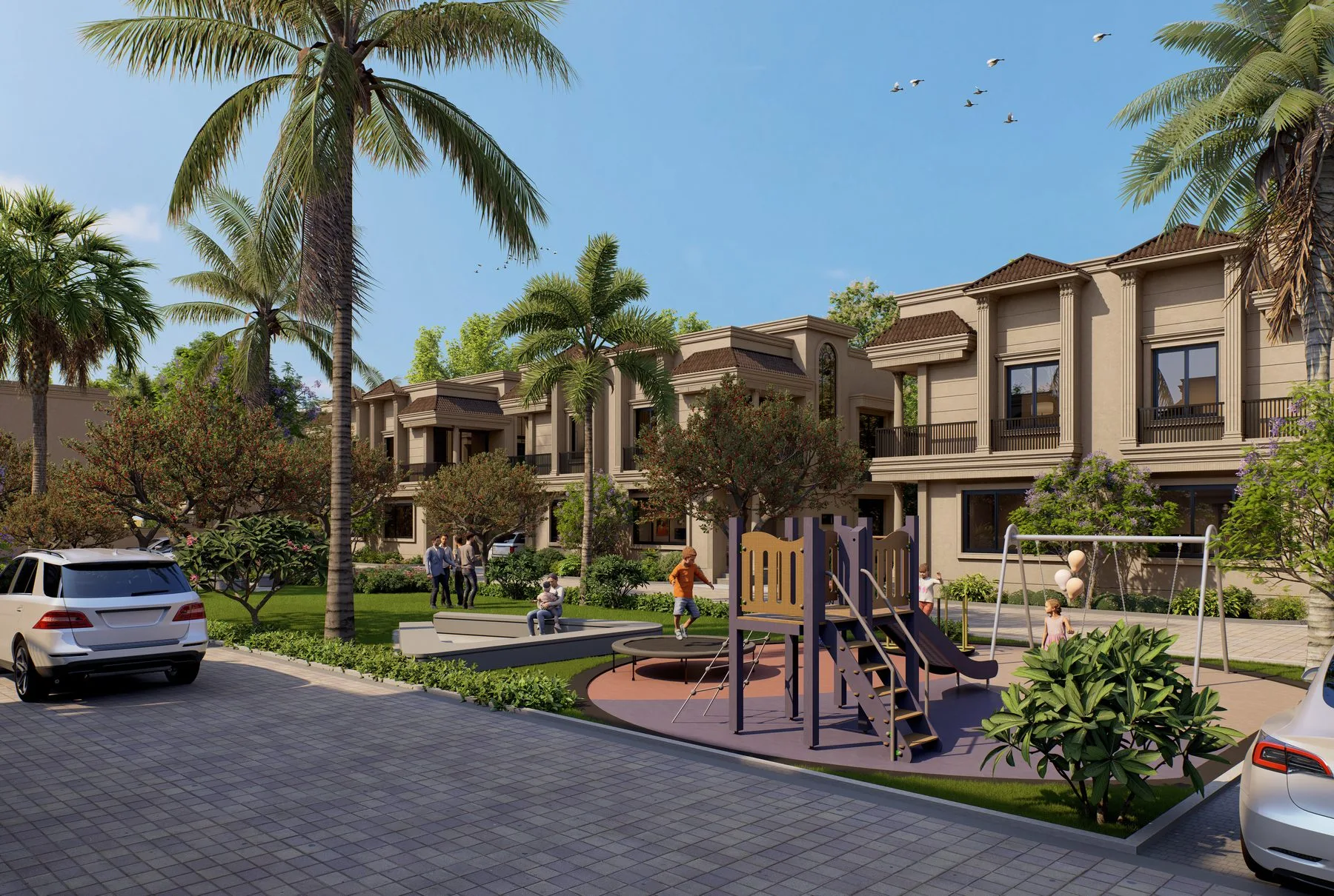 Landscaped garden / courtyard view