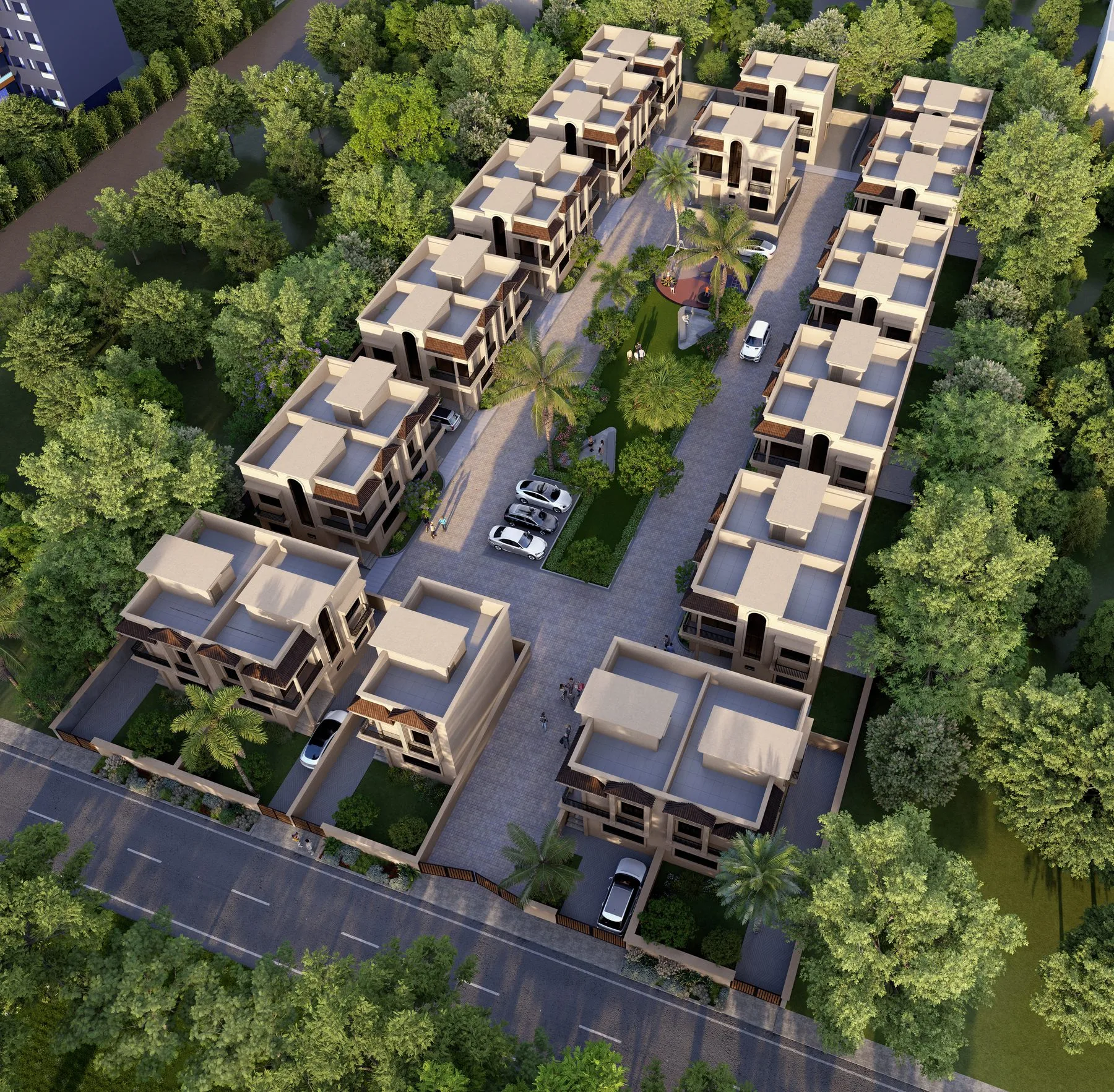 One Aerial, the Whole Community — architectural visualization journal