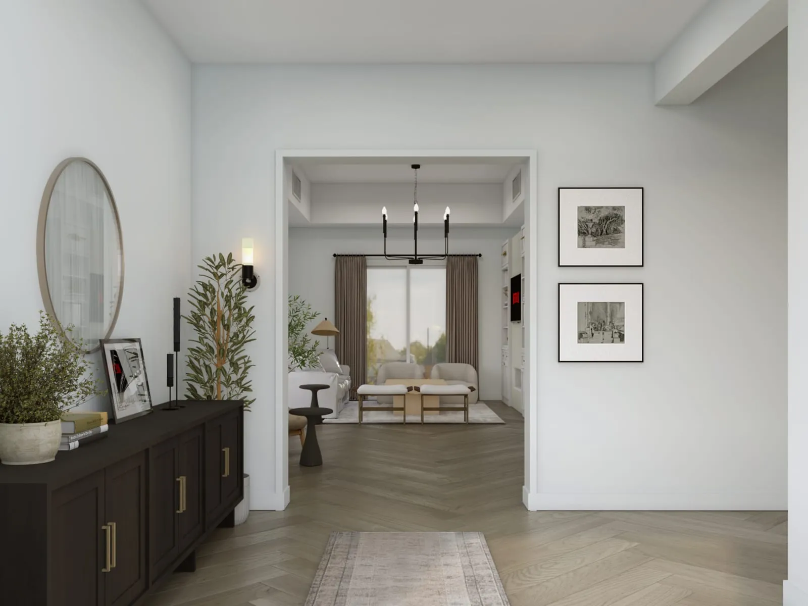 Interior Rendering Case Study: 22 Views, 8 Revision Rounds, interior design rendering — view 4 of 5