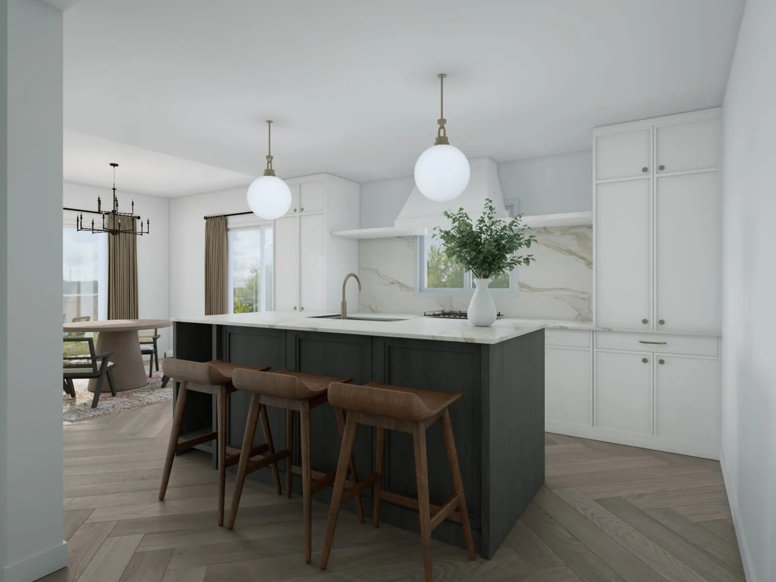 Interior Rendering Case Study: 22 Views, 8 Revision Rounds, interior design rendering — view 5 of 5