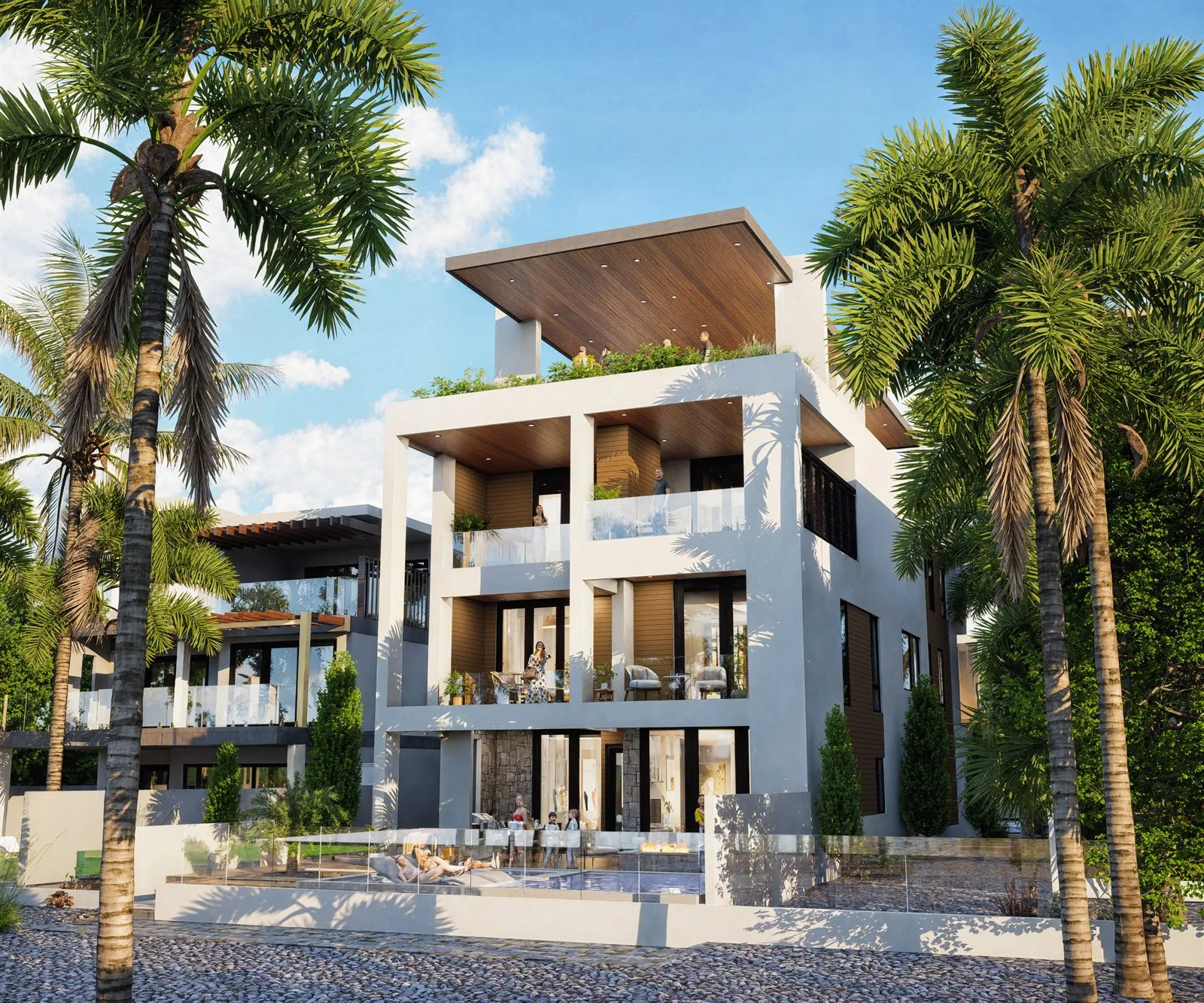 Rear elevation of the house type