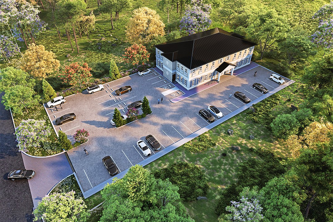 Hilltop Commercial Building