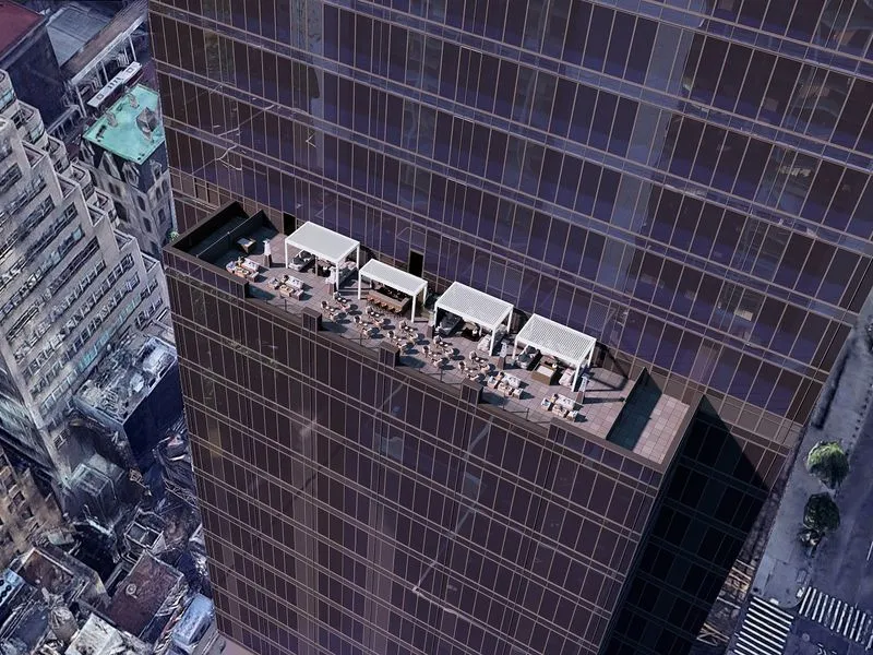 Manhattan Rooftop Terrace — mixed-use 3D rendering