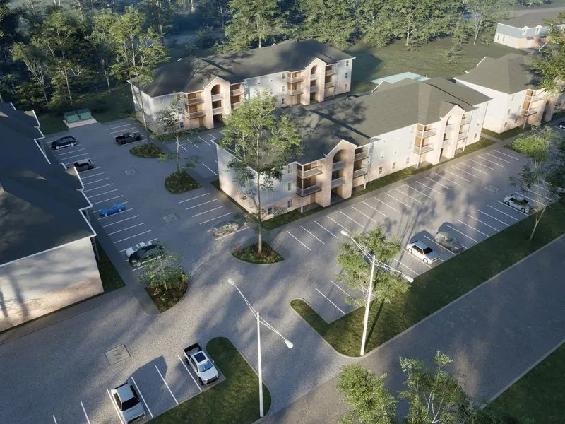 Rg Garden Apartment Community — mixed-use 3D rendering