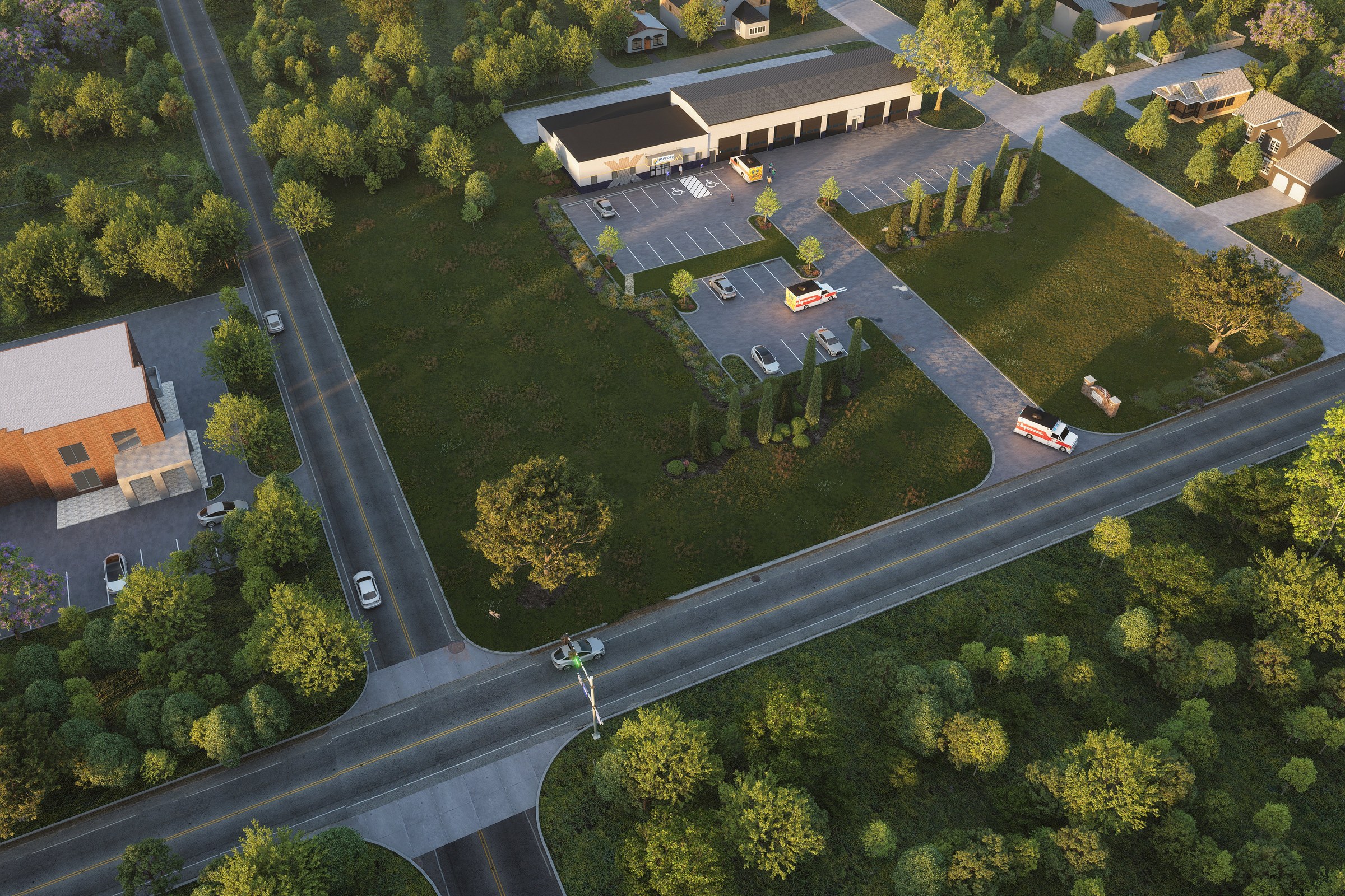 Roadside Commercial Plaza