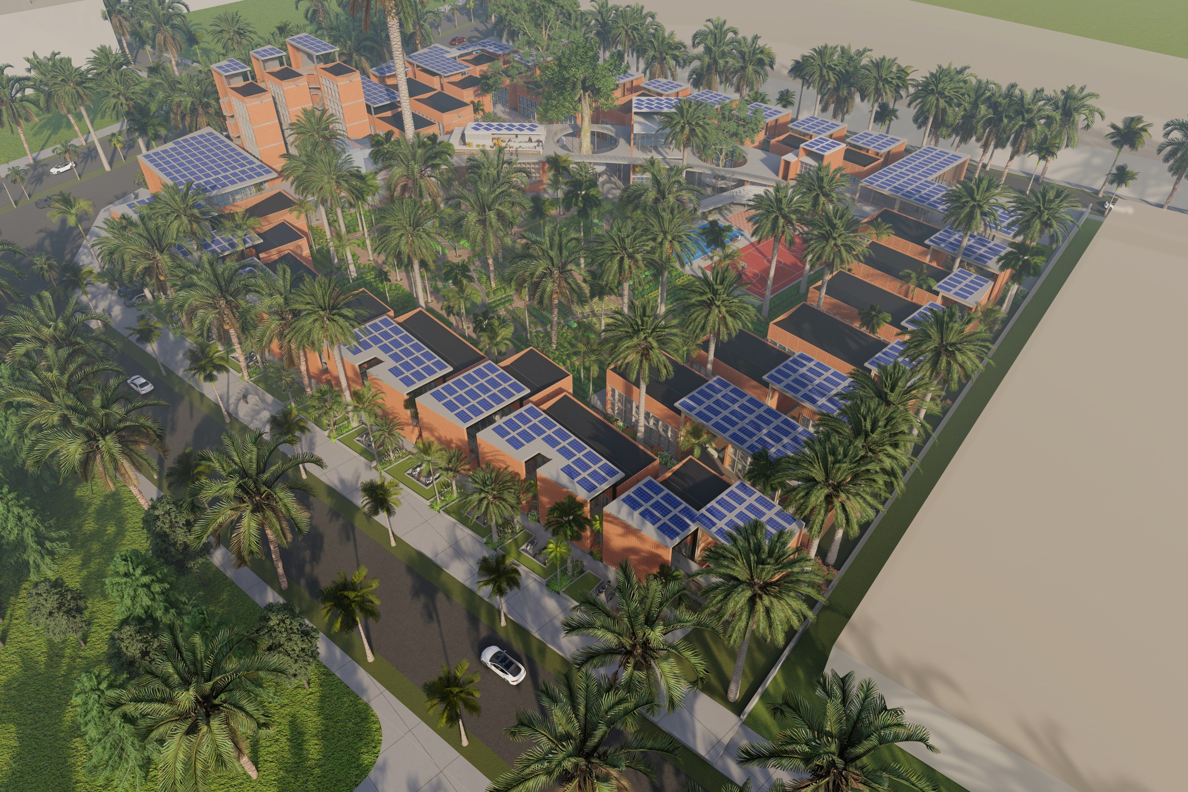 Solar Powered Tropical Township