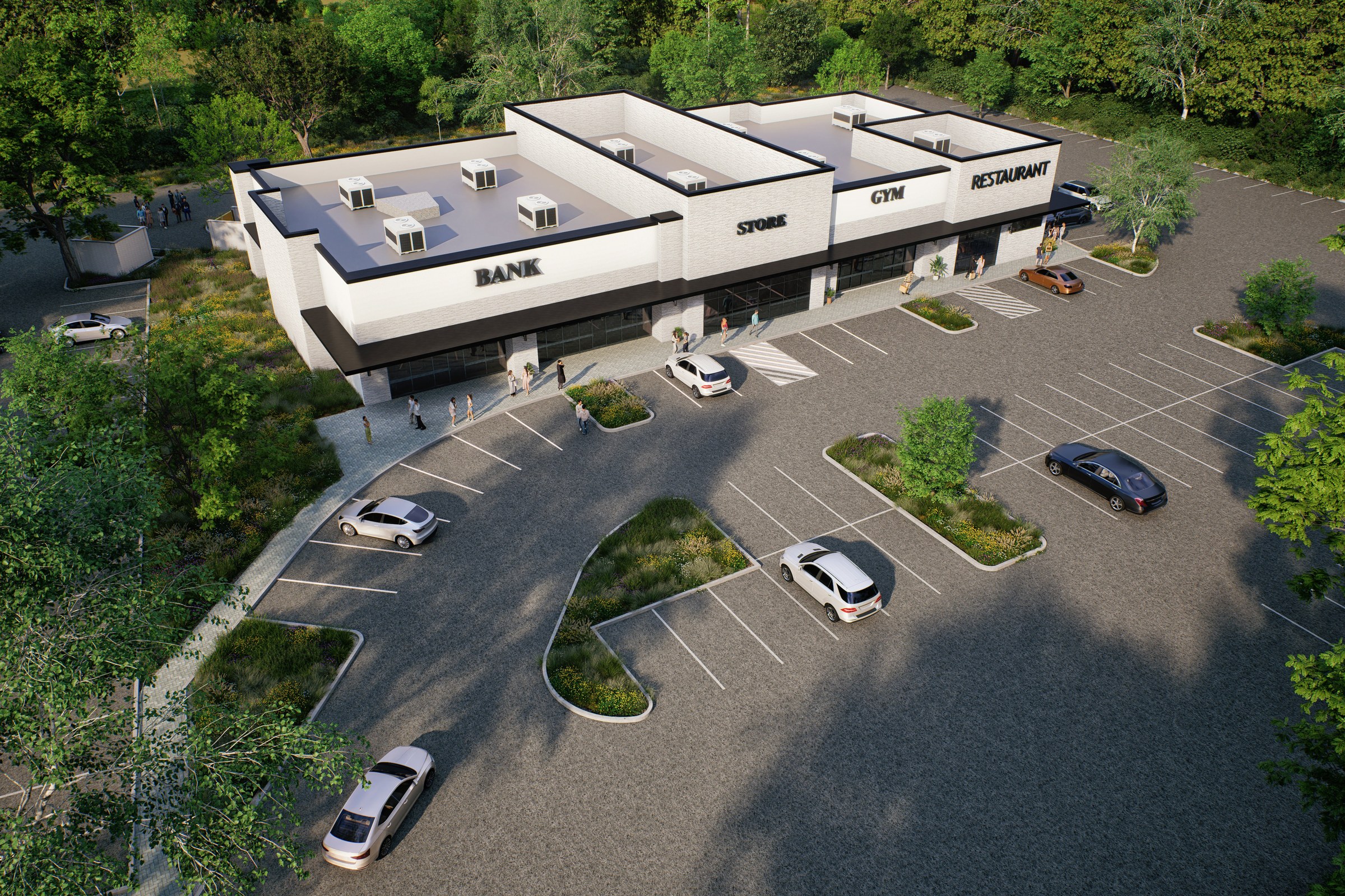 Strip Mall Retail Center