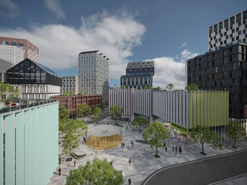 Urban Mixed Use District — mixed-use 3D rendering