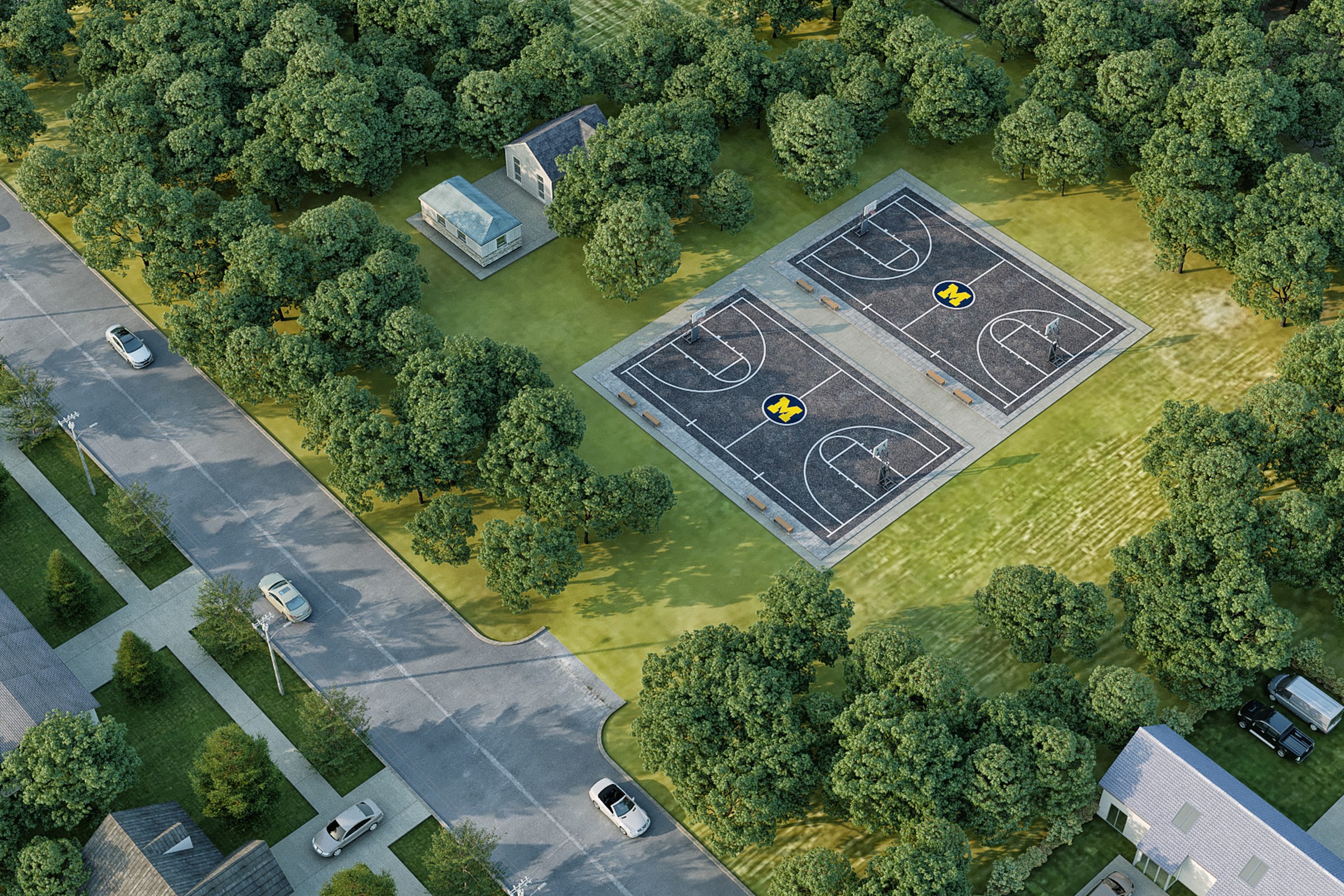 Wheatly Park Basketball Courts