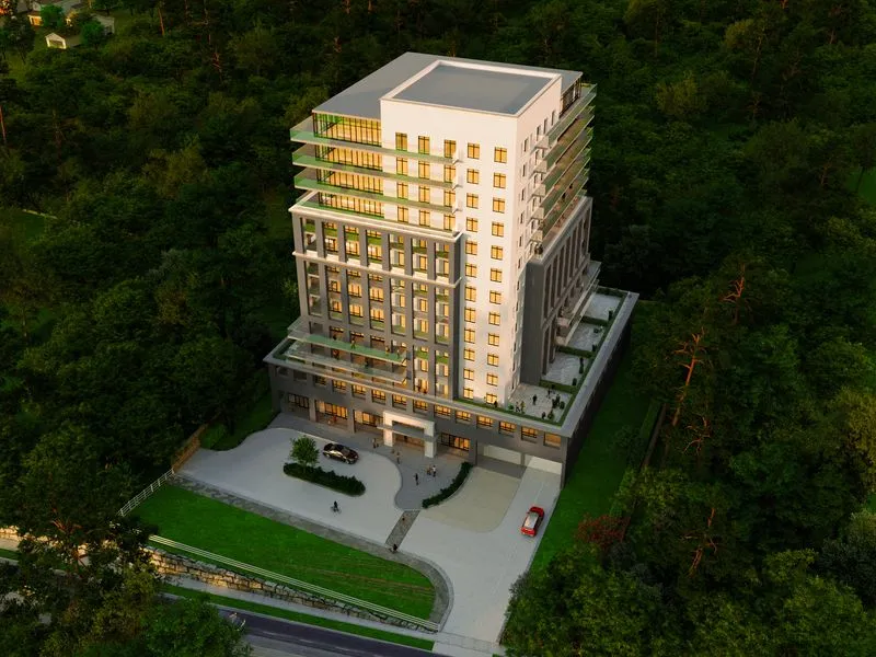 Bloomington Highrise Tower — commercial 3D rendering