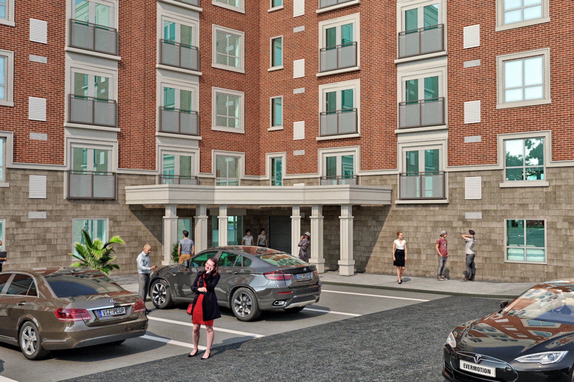 Brick Midrise Entrance — image 1