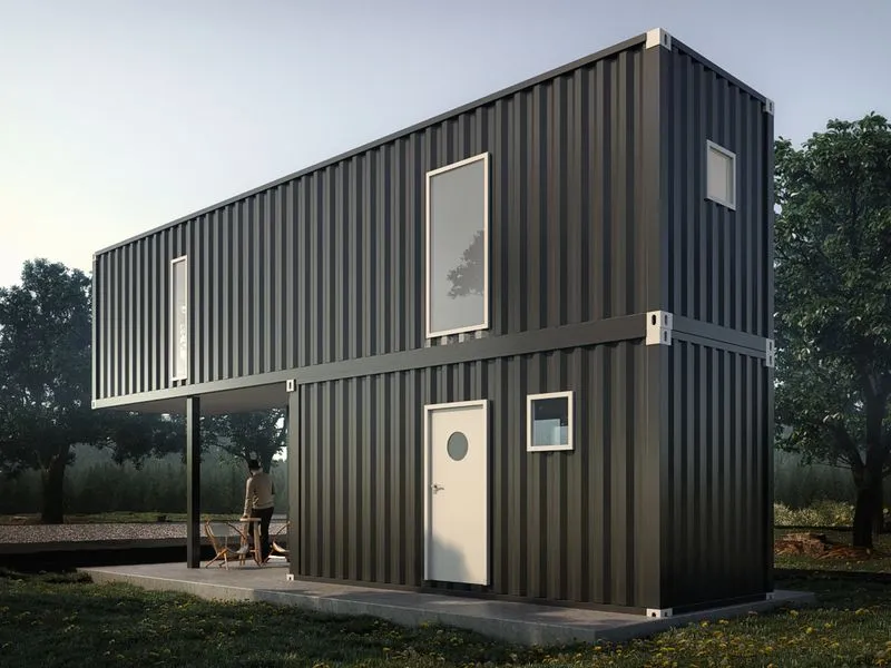 Lugnet Xl Stacked Container — residential 3D rendering