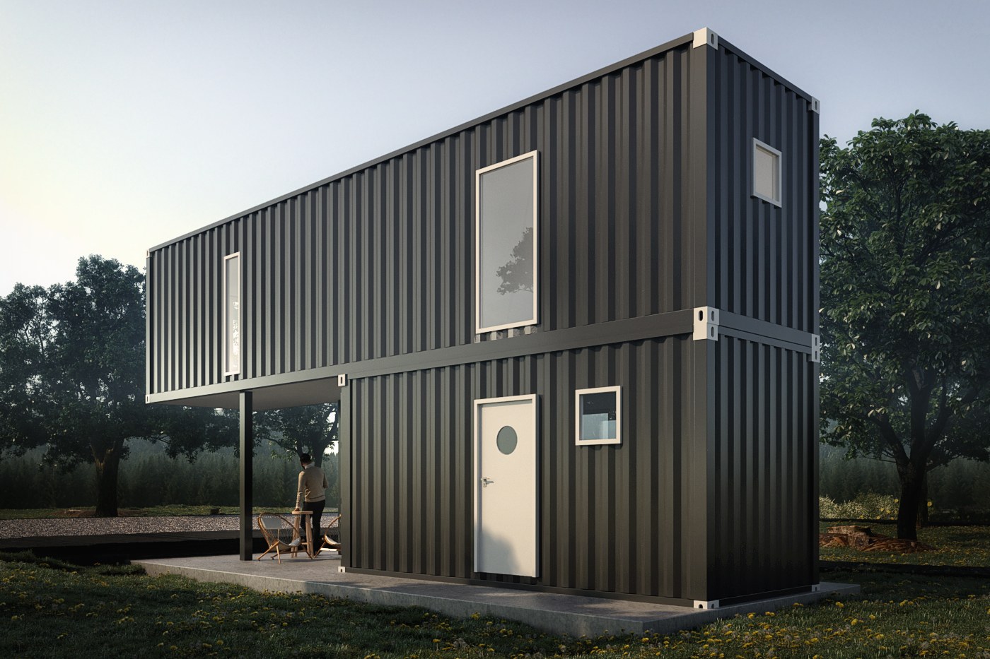 Lugnet Xl Stacked Container