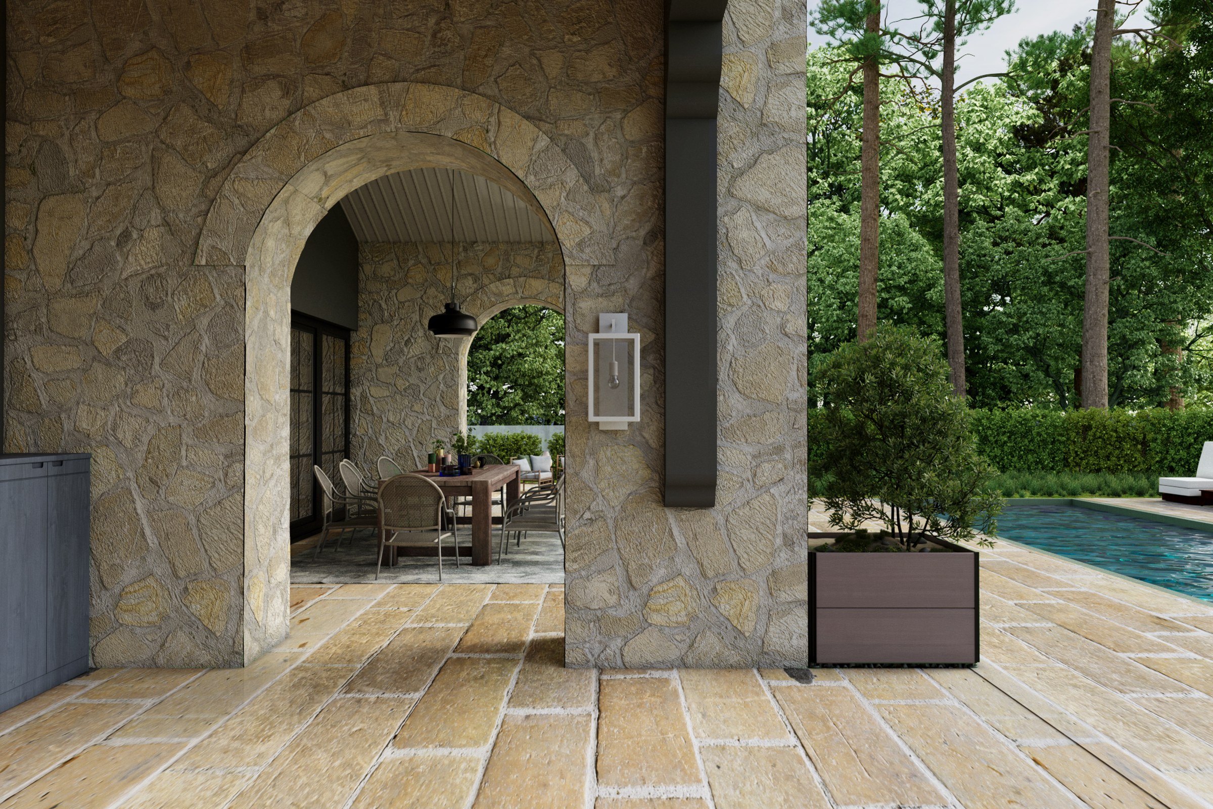 Mediterranean Stone Villa Hotel