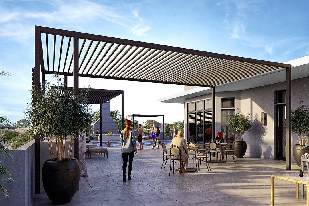 Modern Resort Rooftop Terrace