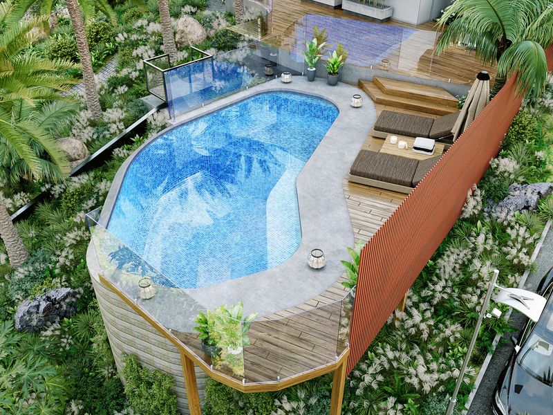 Tropical Resort Pool Villa