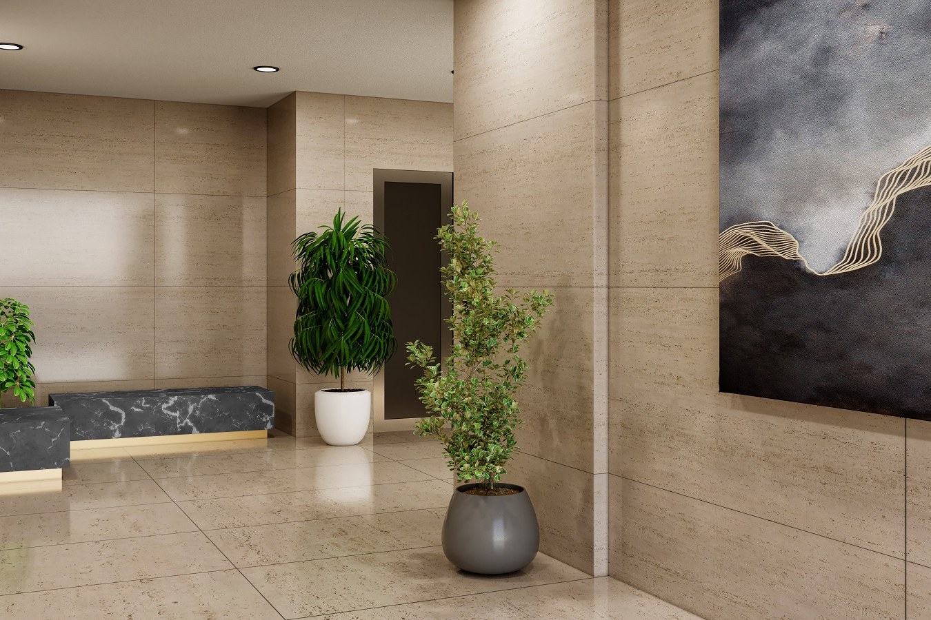 11 Travertine Lobby