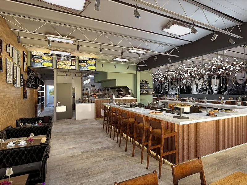 63 Praxis Restaurant — hospitality 3D rendering