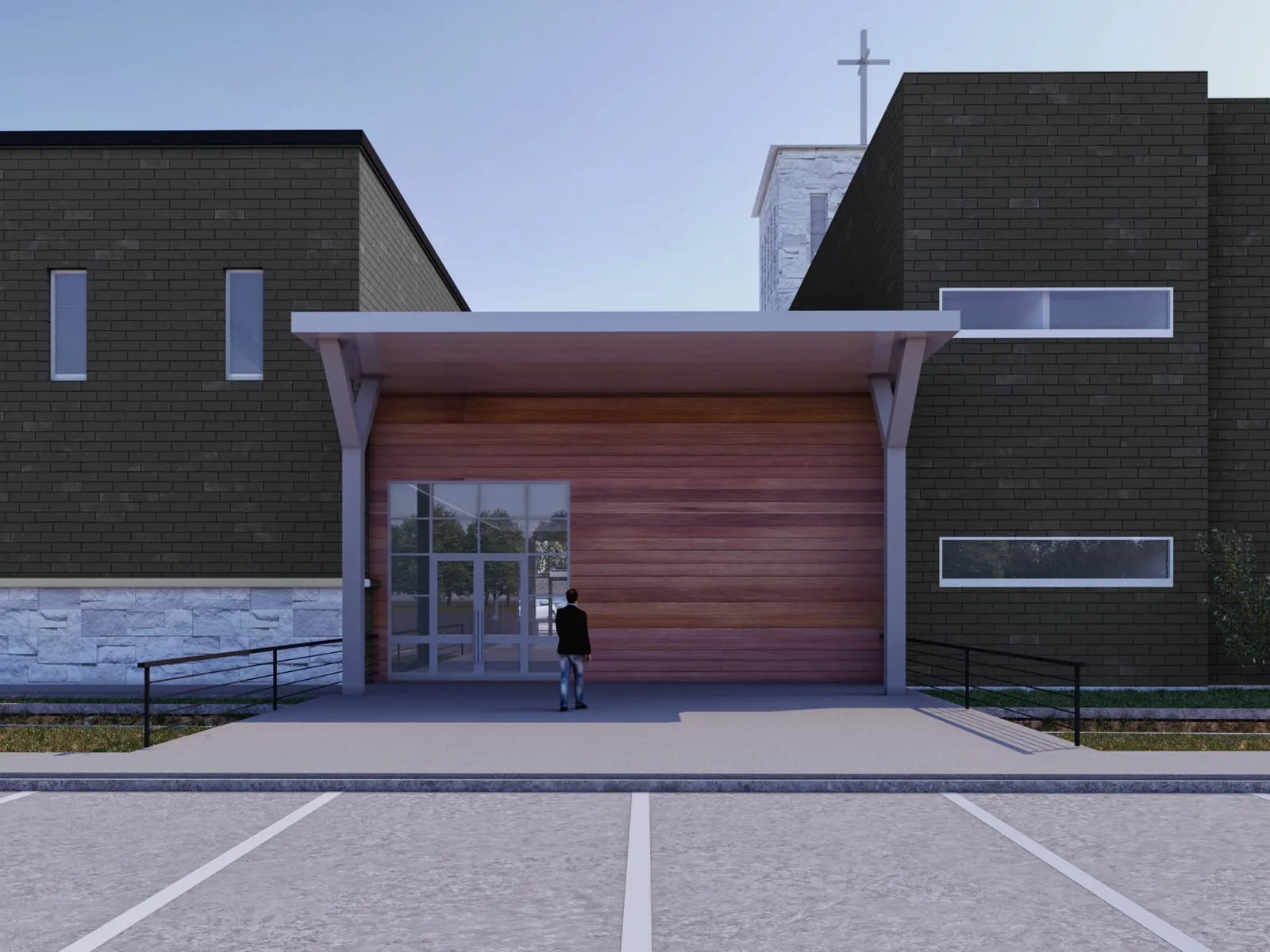 Institutional Building Views 2602 — institutional architectural visualization, view 3