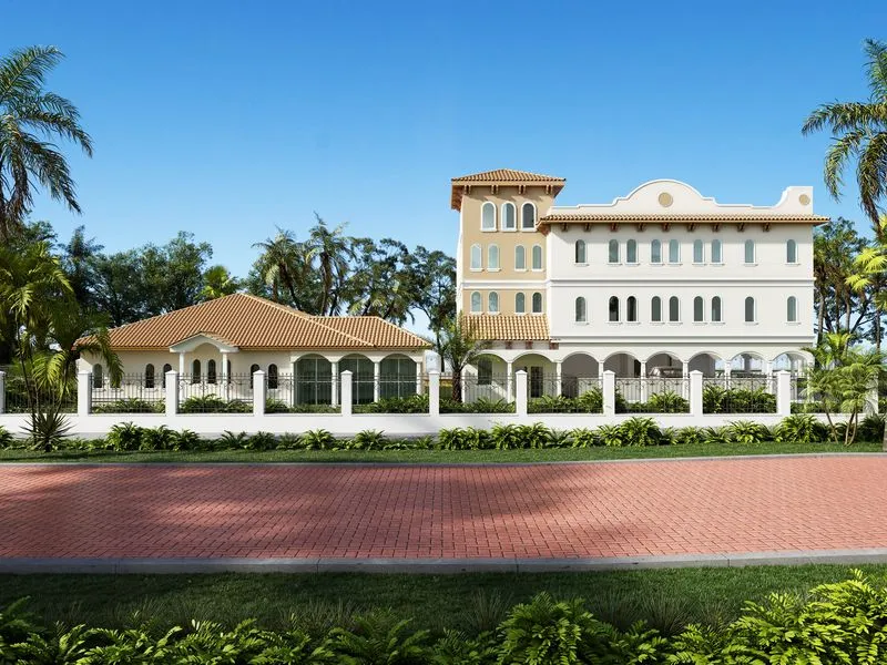 Project Law Office Mediterranean — institutional 3D rendering