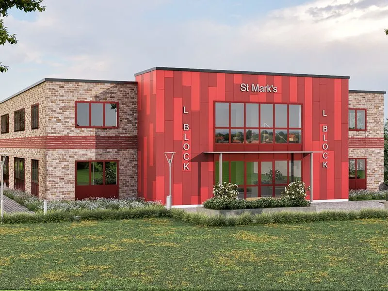 Project St Marks Catholic School — institutional 3D rendering