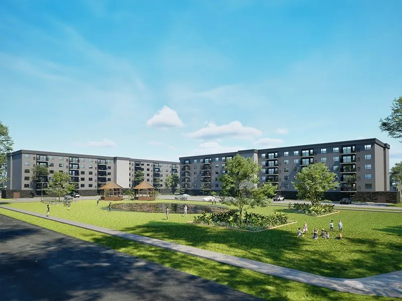 Project Student Housing Complex — institutional 3D rendering