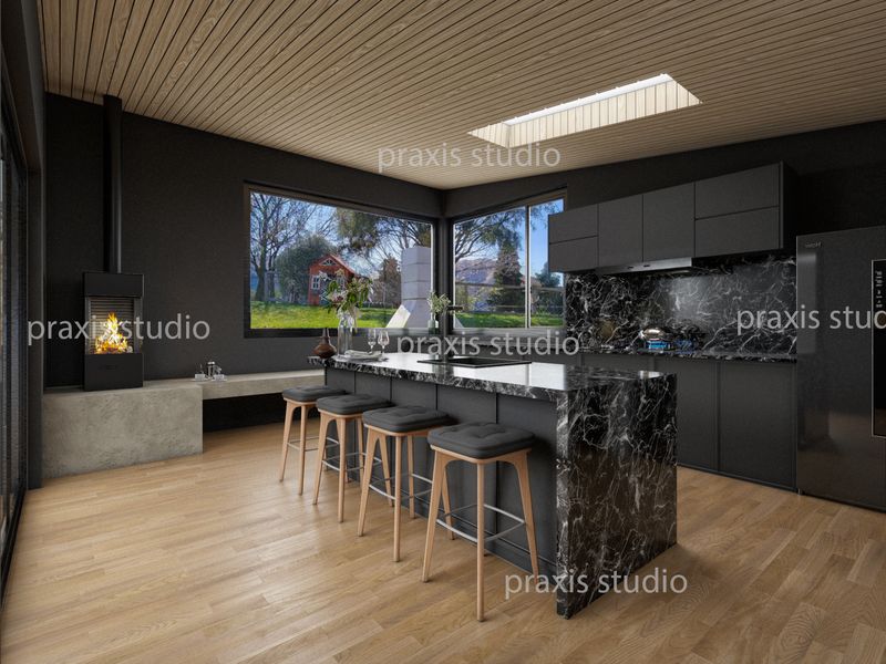 115 Dark Modern Kitchen