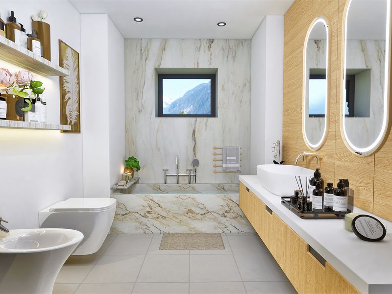 Golden Marble Bathroom