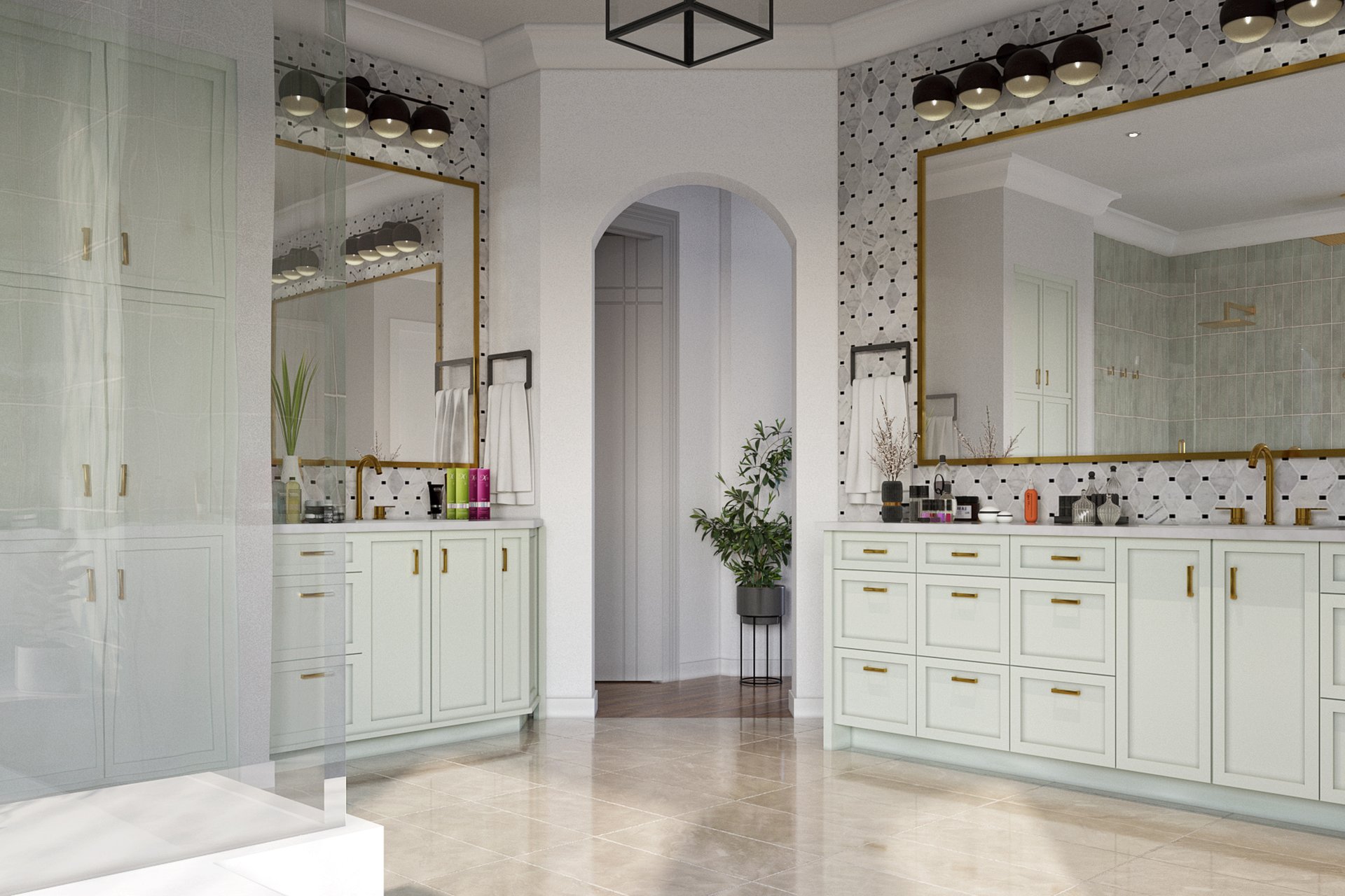 Opt1 Green Tile Master Bath — Case Study — image 2