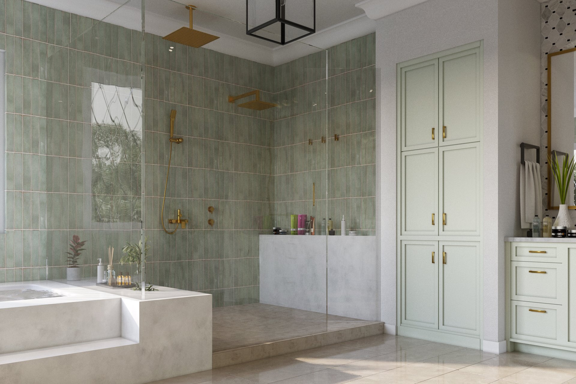 Opt1 Green Tile Master Bath — Case Study — image 4