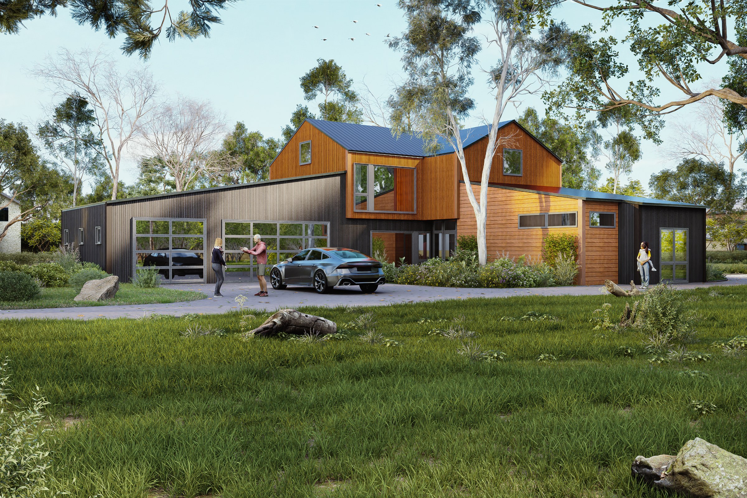 Barn-Style Contemporary Home