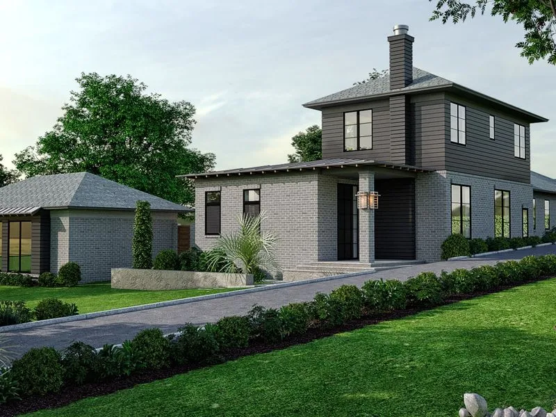 Bill Diamond Rome Exterior — residential 3D rendering