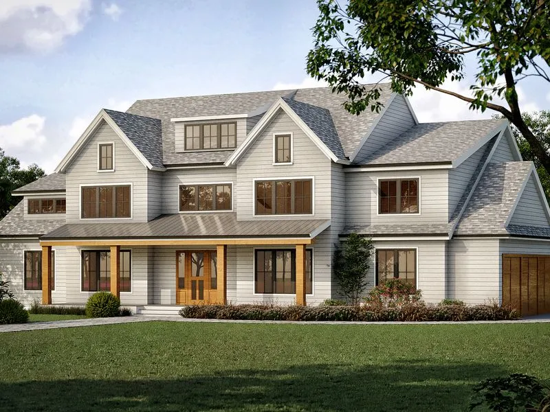 Craftsman Estate Home — residential 3D rendering