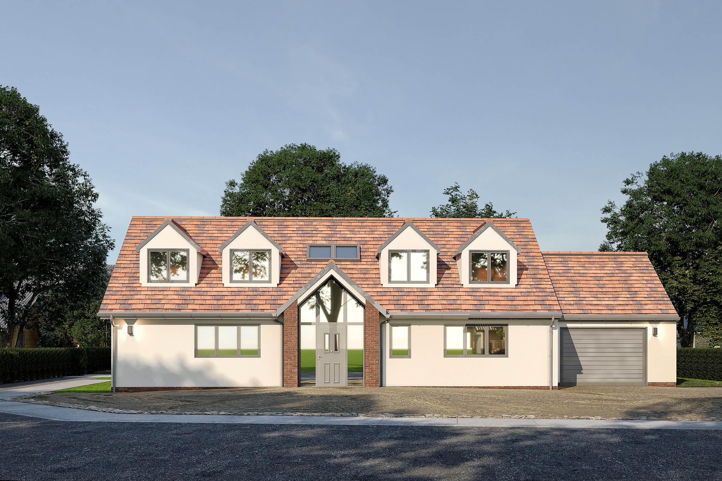 English Cottage Clay Tile Roof