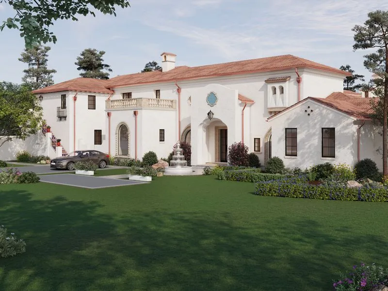 Hans Hamilton Spanish Estate — residential 3D rendering