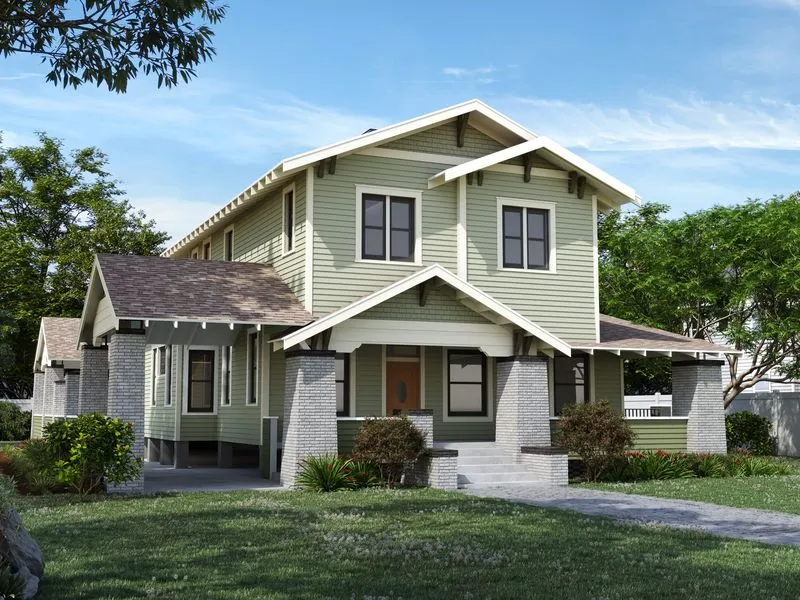 Hyde Park Historic Renovation — residential 3D rendering