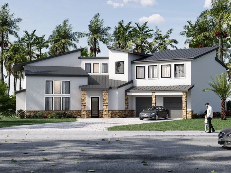 John Irvine Residence — residential 3D rendering