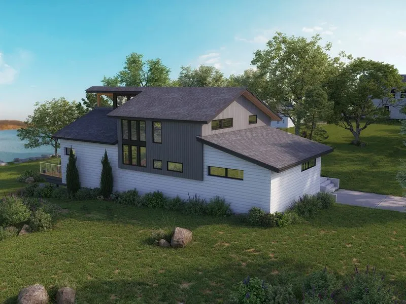 Lakeside Contemporary 19 — residential 3D rendering