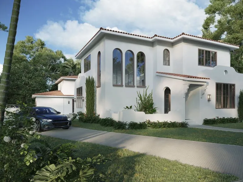 Mediterranean Villa — residential 3D rendering