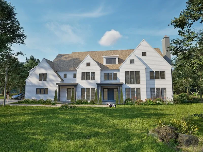 Modern Farmhouse Mansion 1 — residential 3D rendering