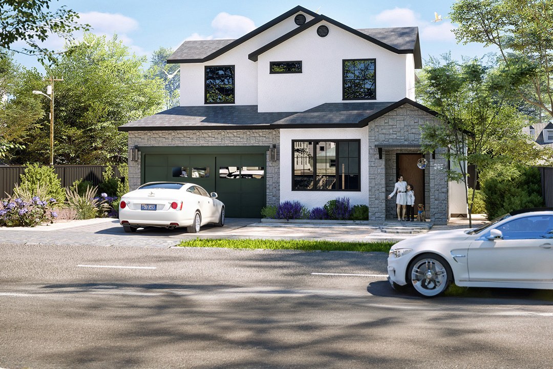 Modern Farmhouse White Stone