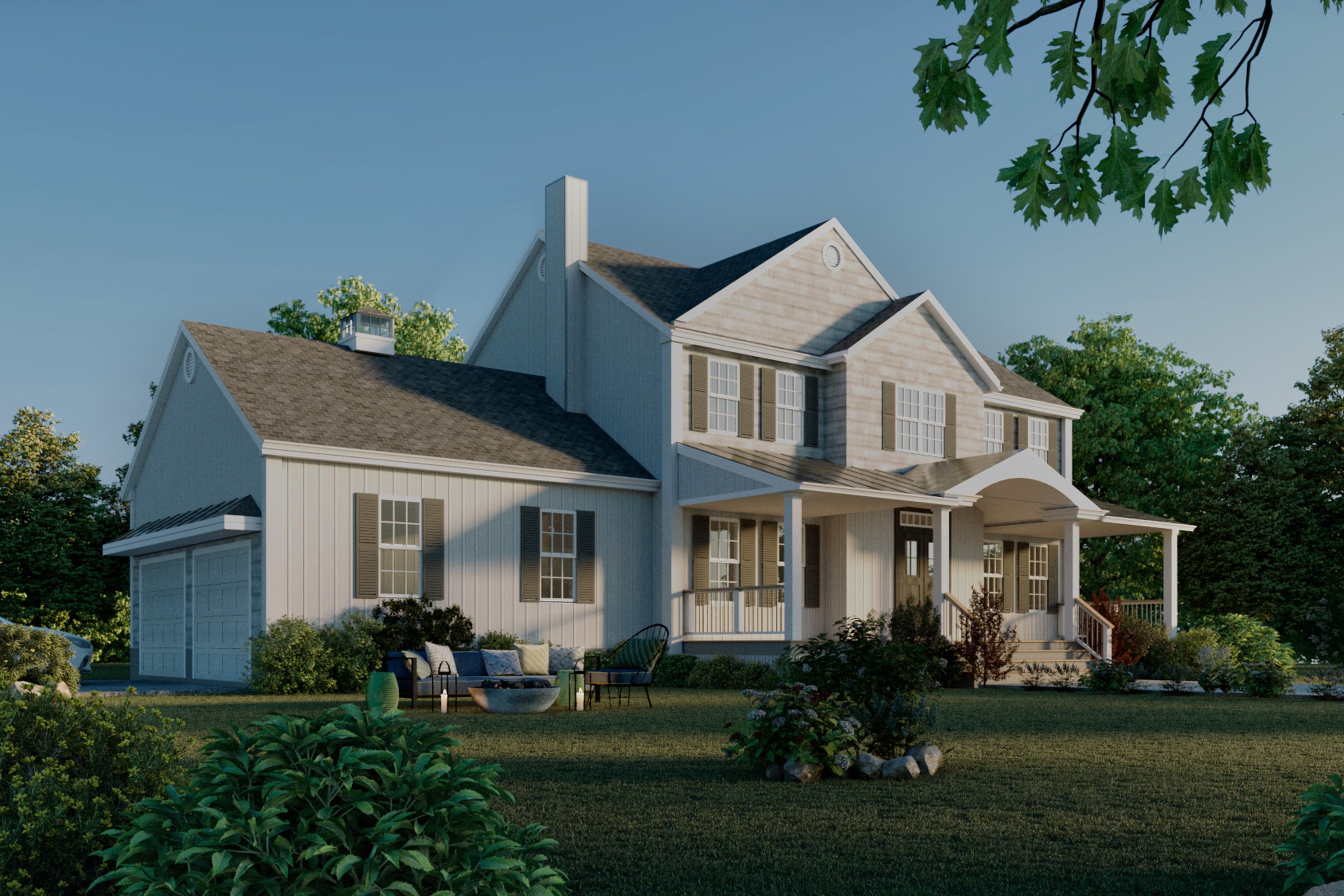New England Colonial Farmhouse