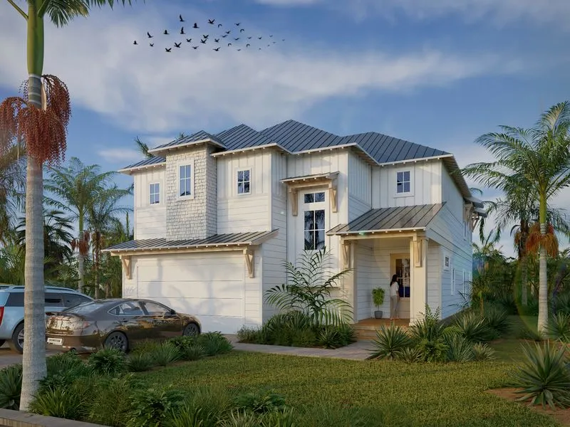 Project 06 Tropical Coastal Craftsman — residential 3D rendering
