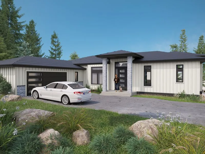 Project 76 Mountain Contemporary — residential 3D rendering