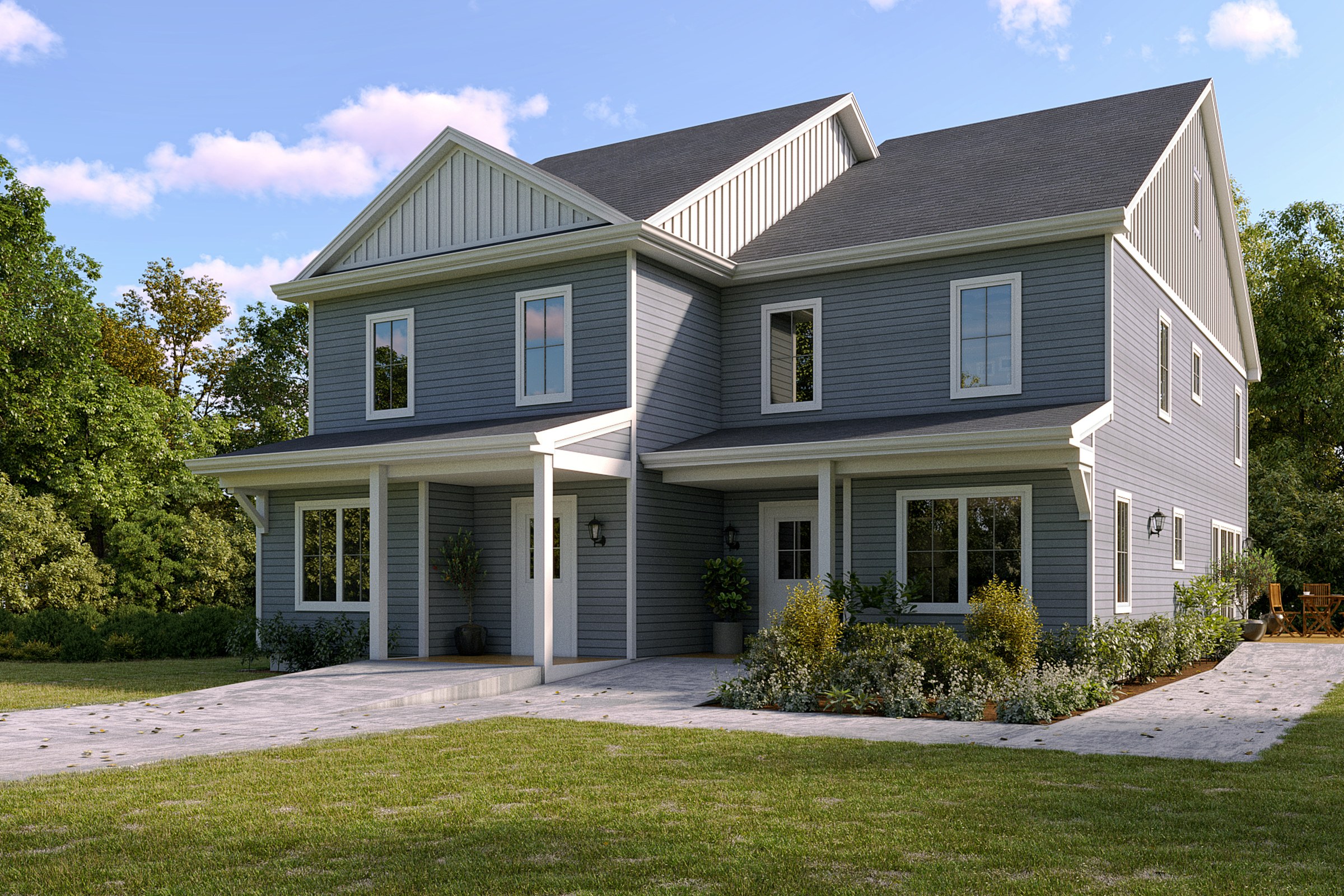 Project 83 Blue Farmhouse