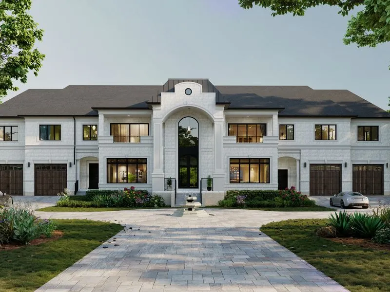 Project 92 Neoclassical Mansion — residential 3D rendering