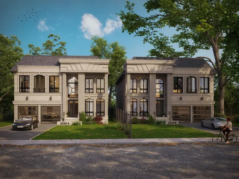 Project 98 Transitional Duplex — residential 3D rendering