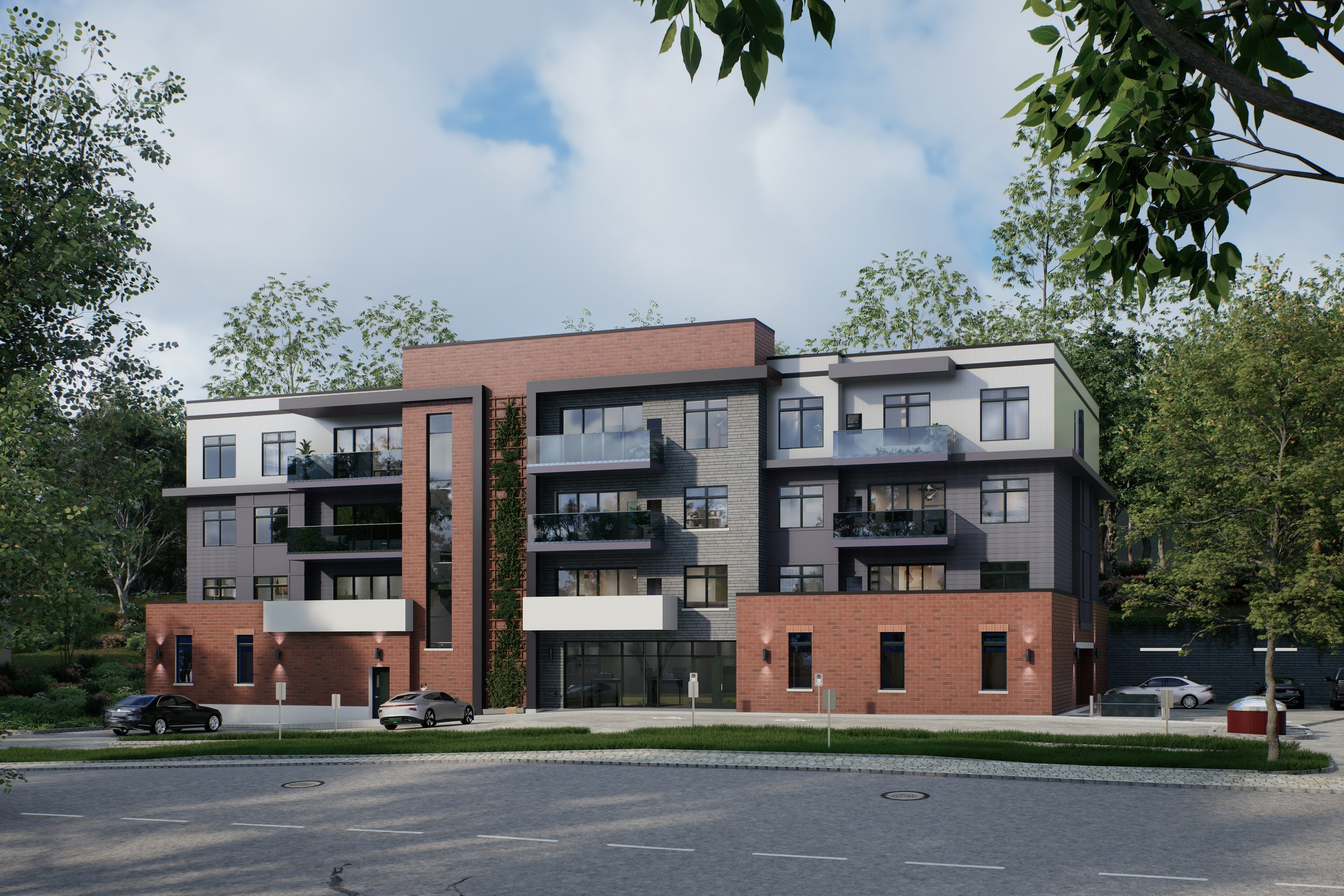 Project 99 Contemporary Brick Apartment