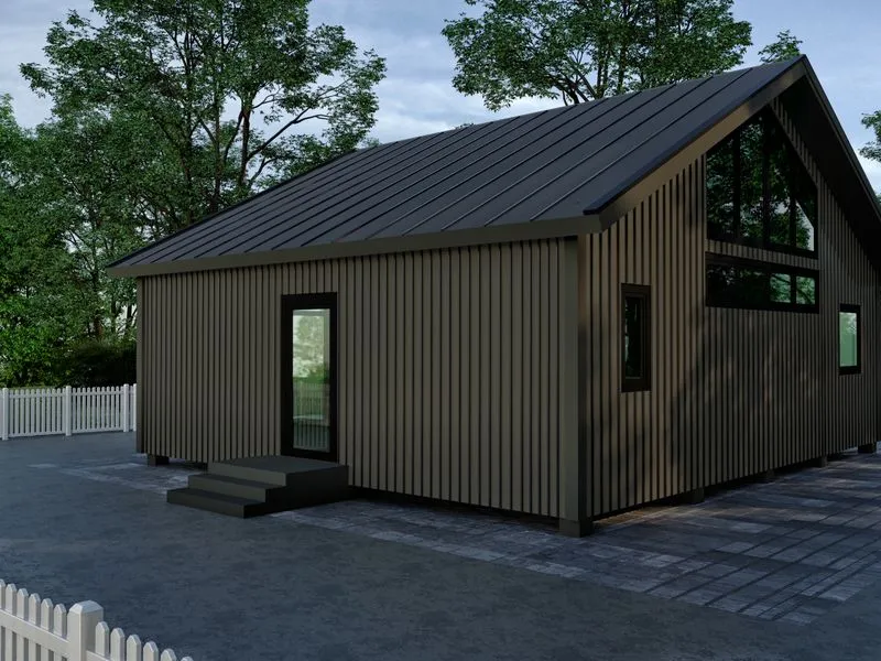 Sanjjev Contemporary Indian Villa — residential 3D rendering