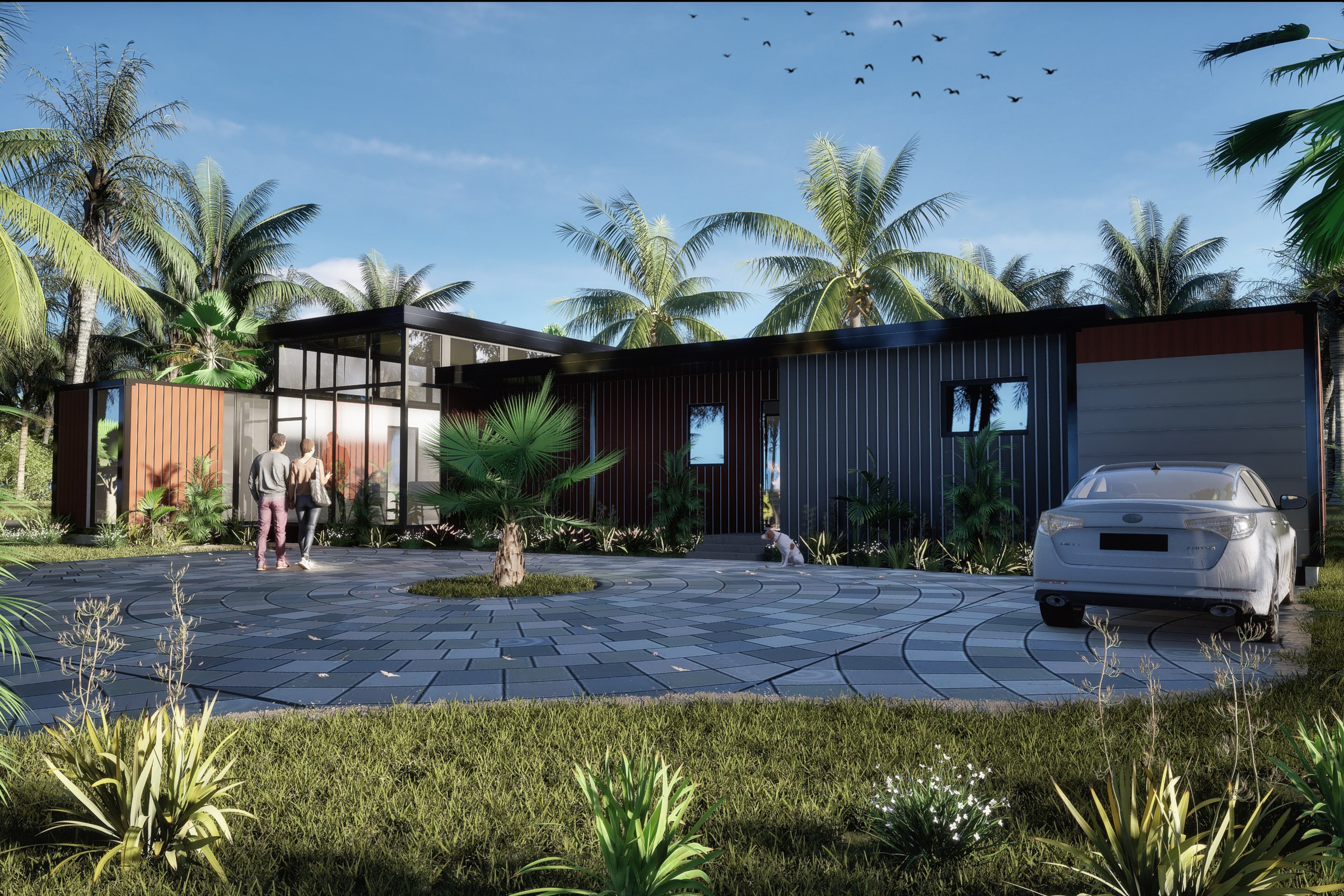 Tropical Container Modern Home